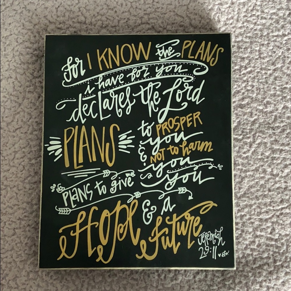 Scripture Wall Decor Jeremiah 29:11